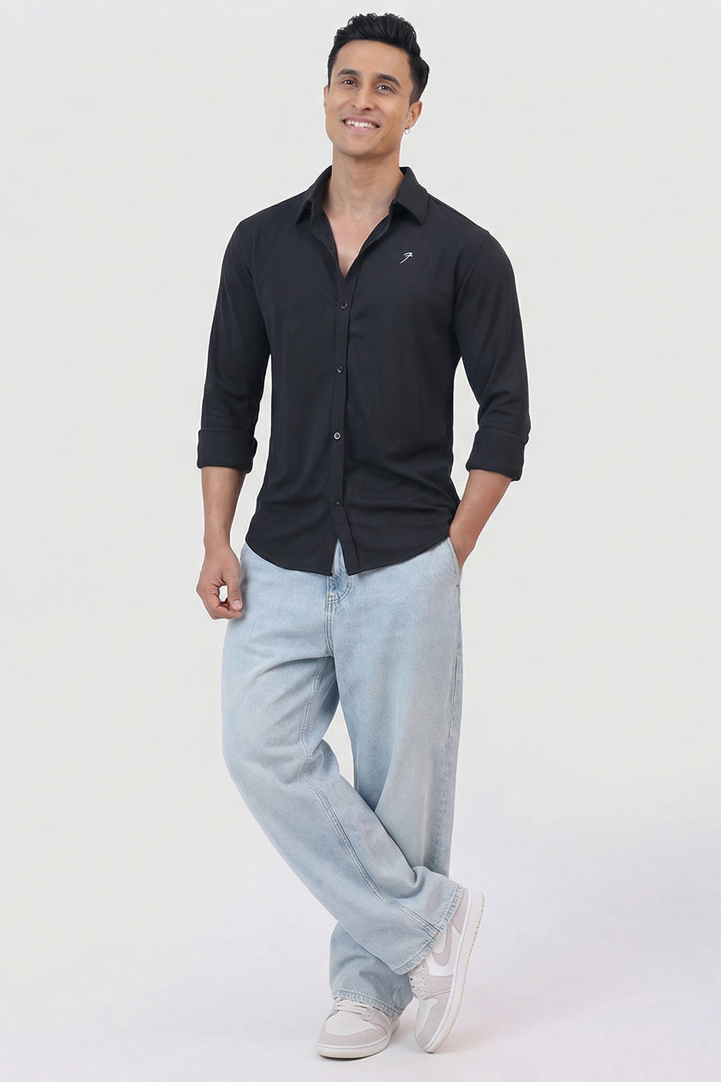 Foundation Fullsleeves Shirt Black