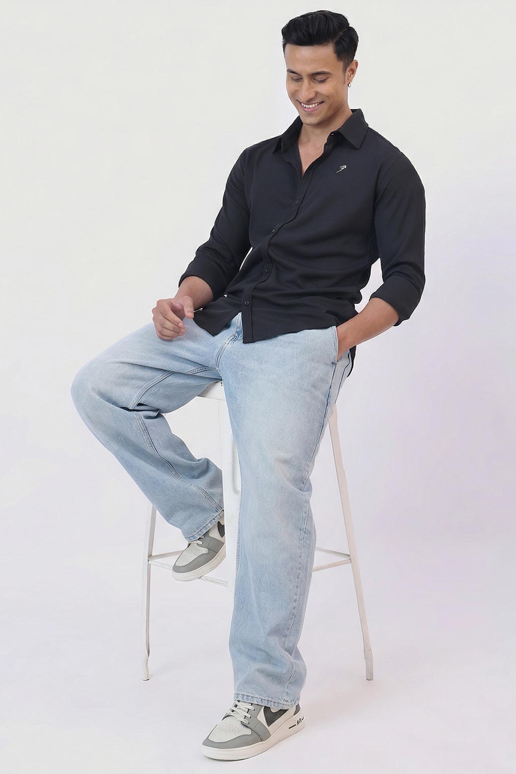 Foundation Fullsleeves Shirt Black