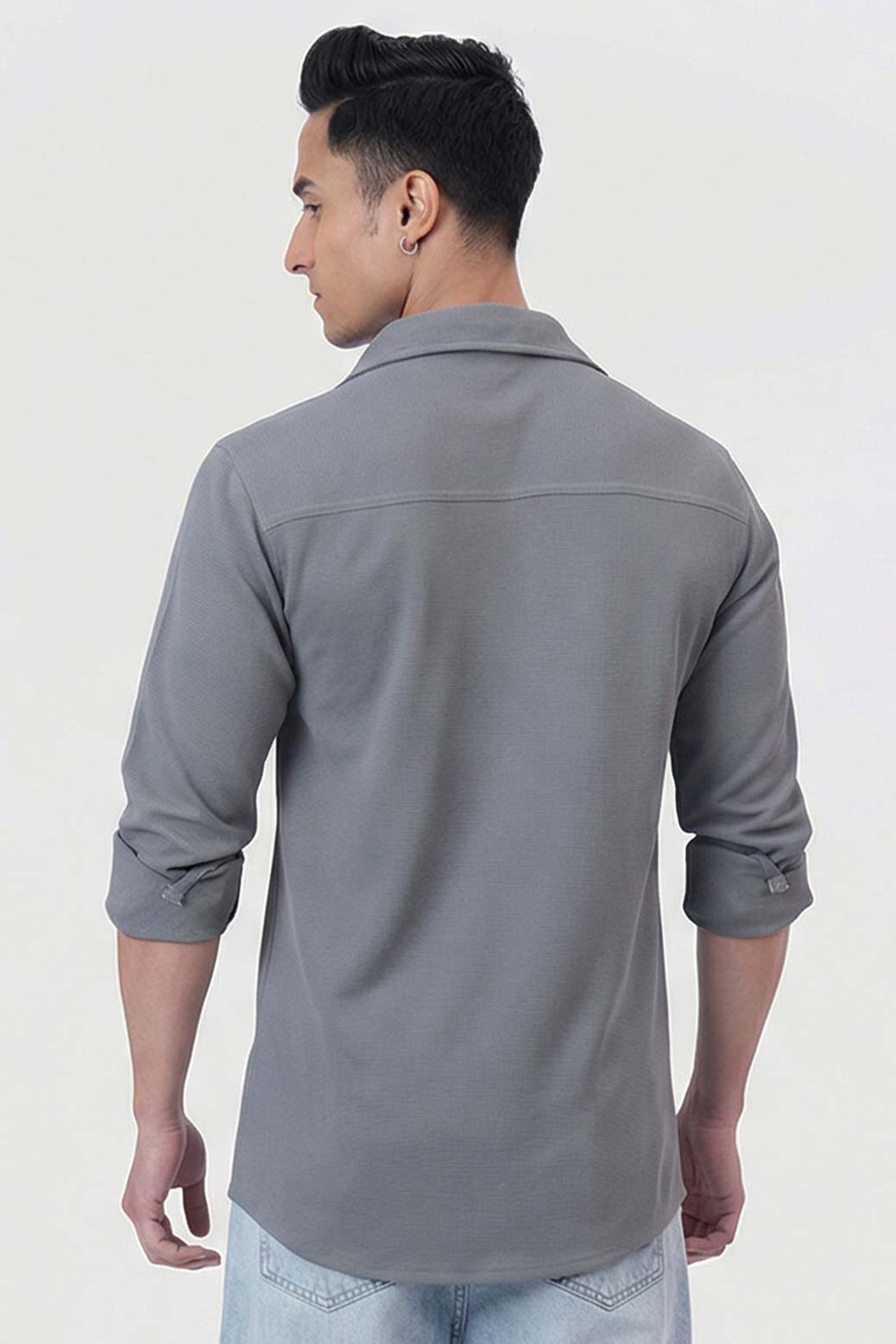 Foundation Fullsleeves Shirt Light Grey