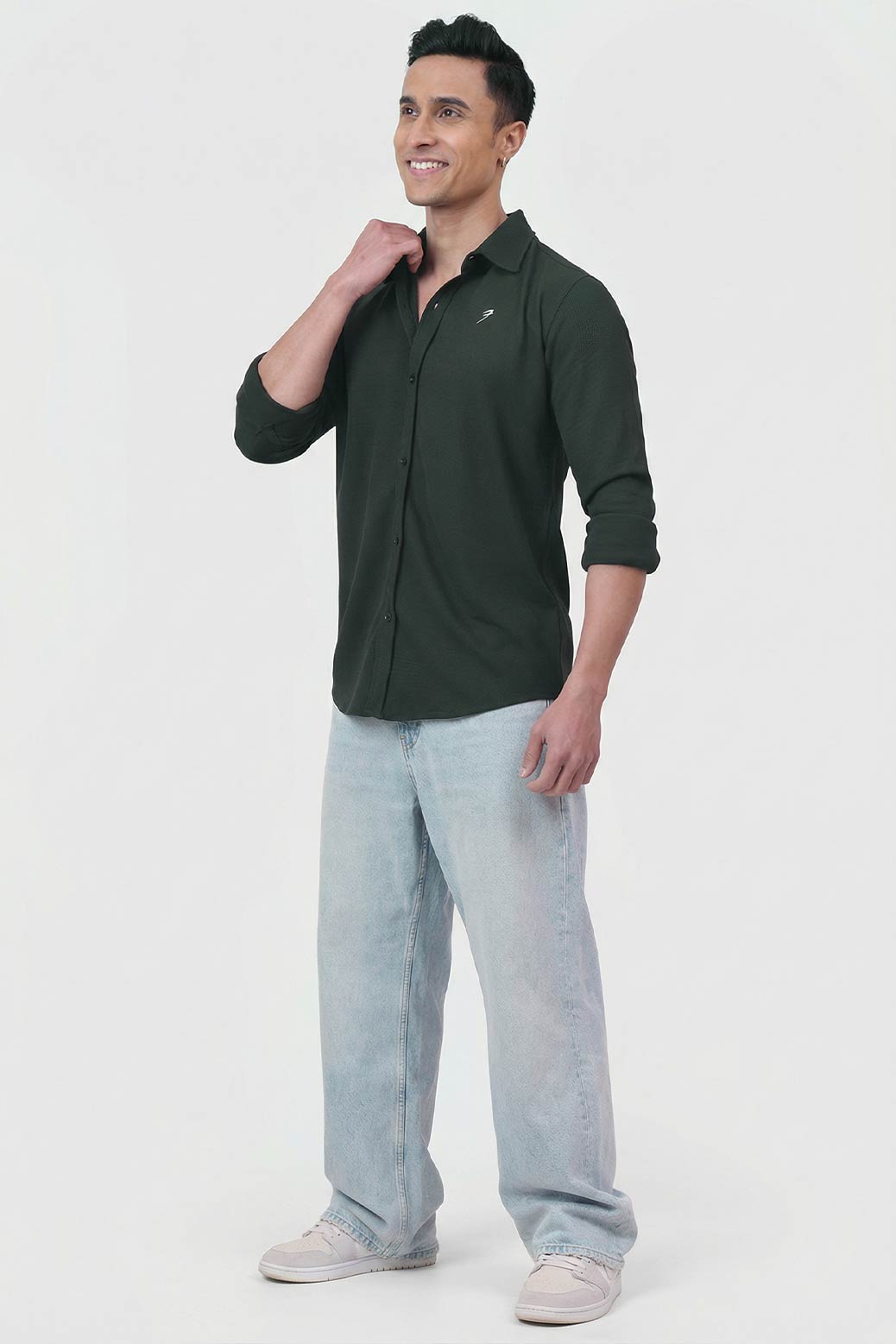 Foundation Fullsleeves Shirt Olive