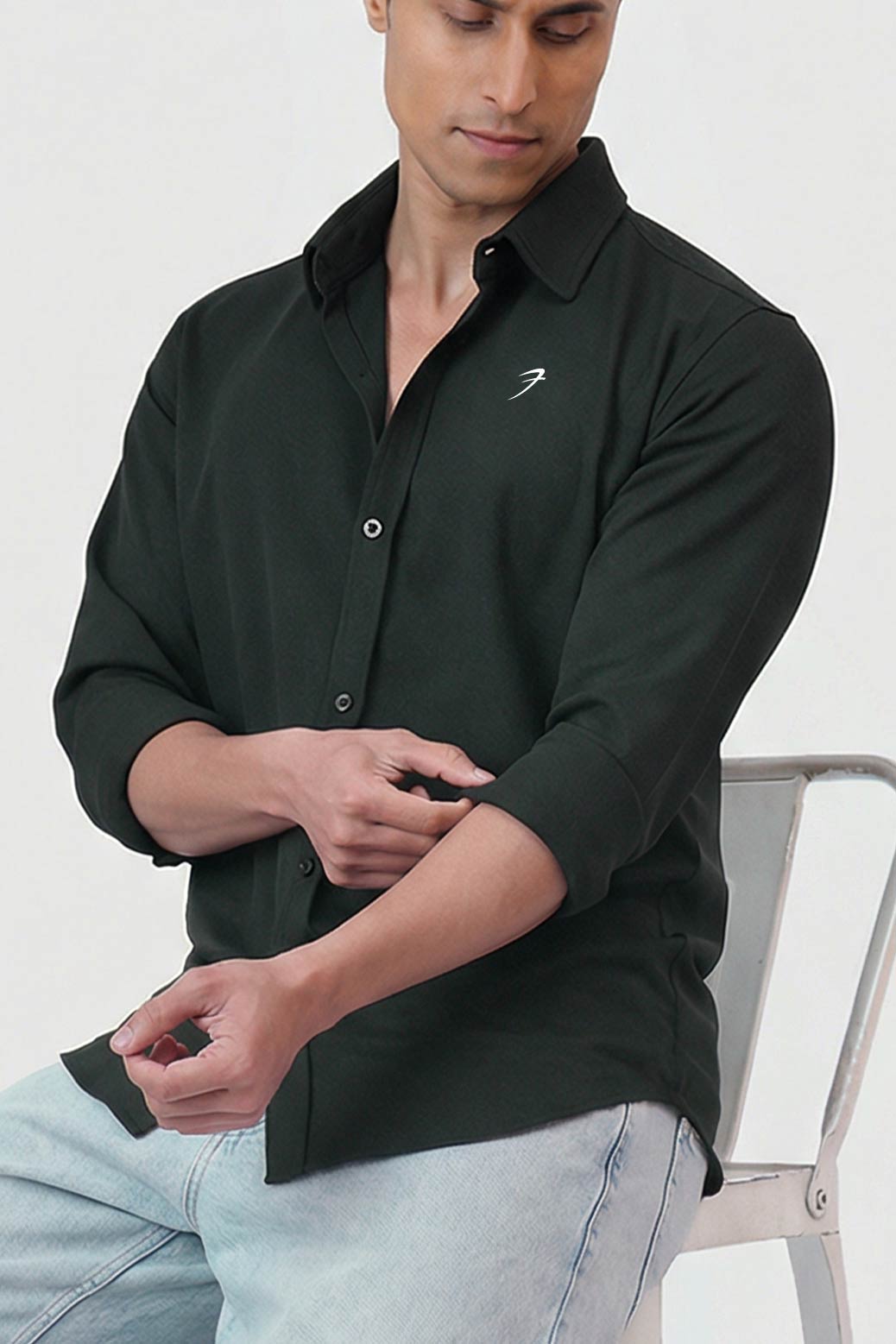 Foundation Fullsleeves Shirt Olive