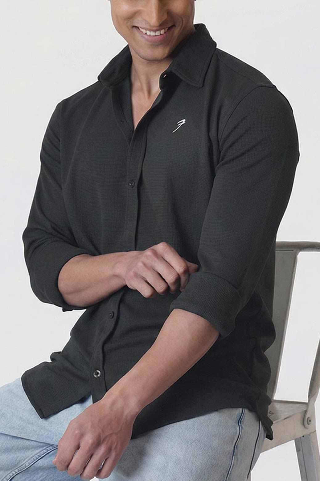 Foundation Fullsleeves Shirt Dark Grey