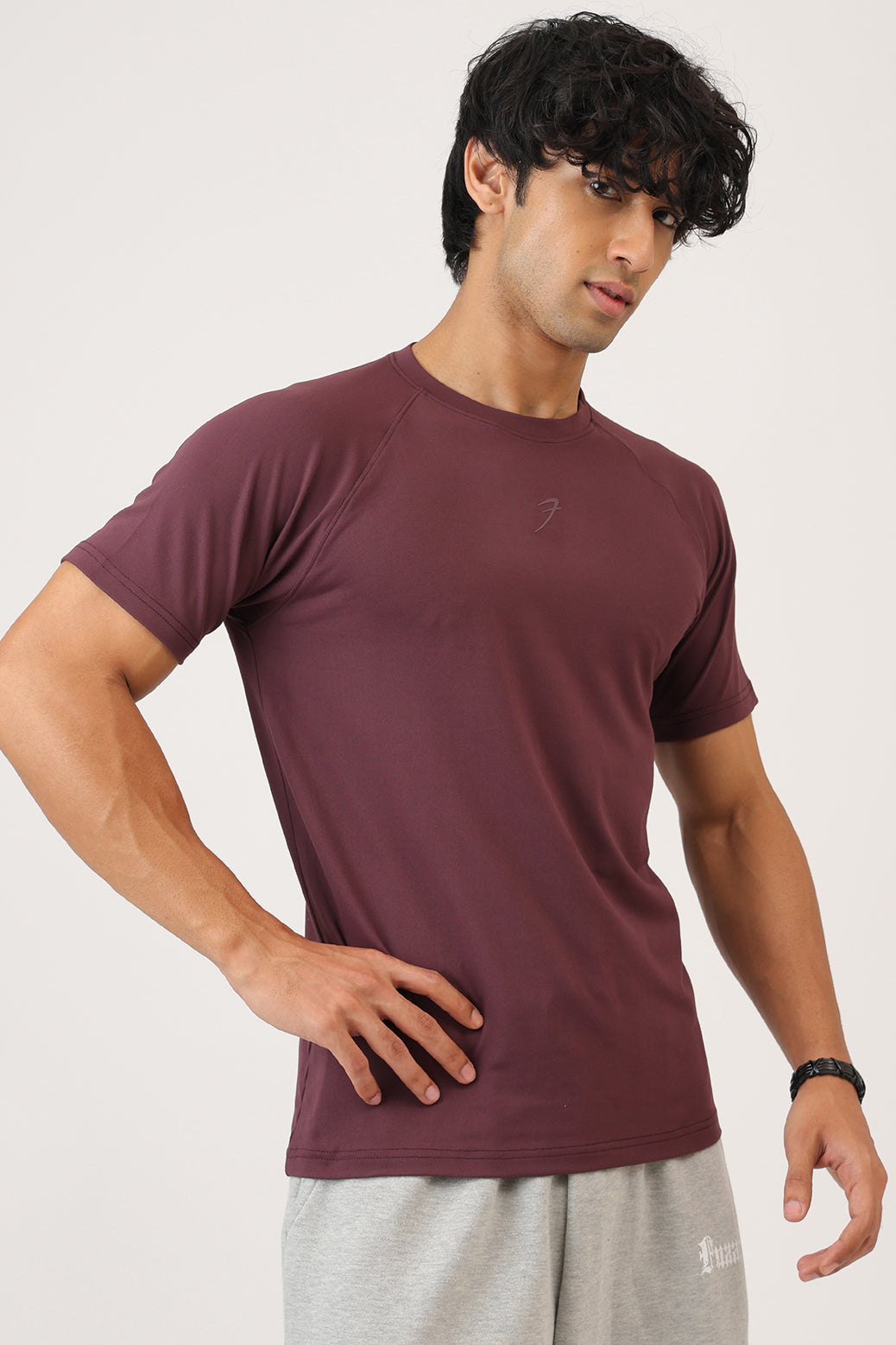 Essential Soft Slim T-shirt Wine