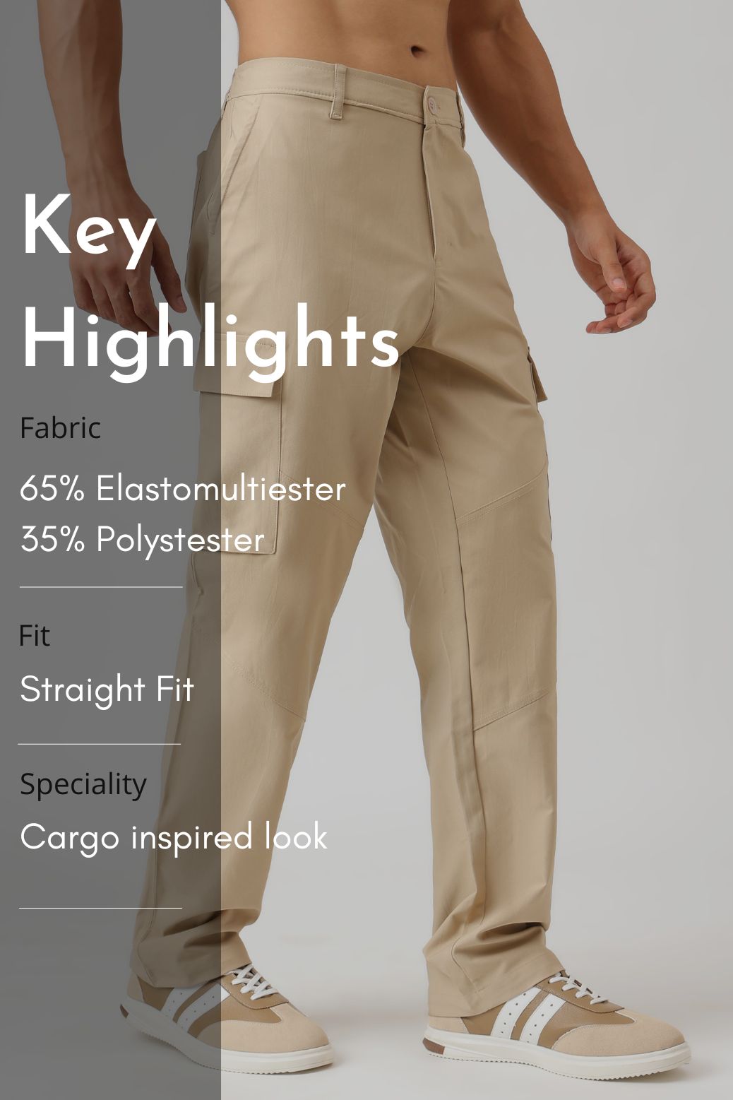 Fight Cargo Pants Beige