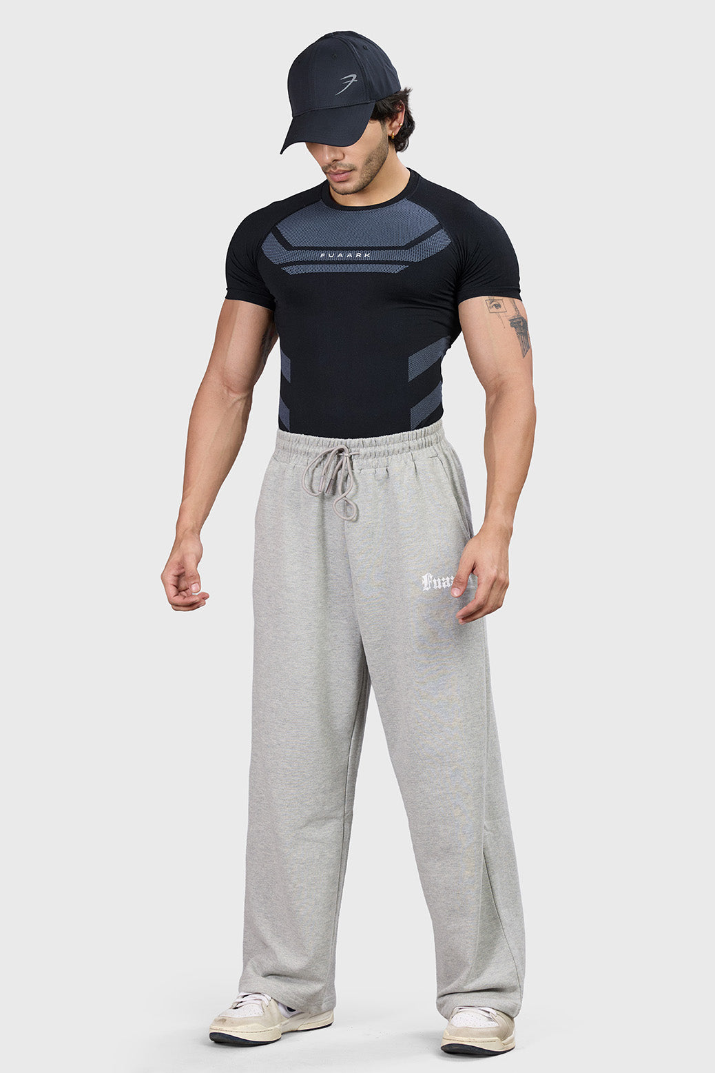 Flux Seamless T-shirt Black/Light Grey