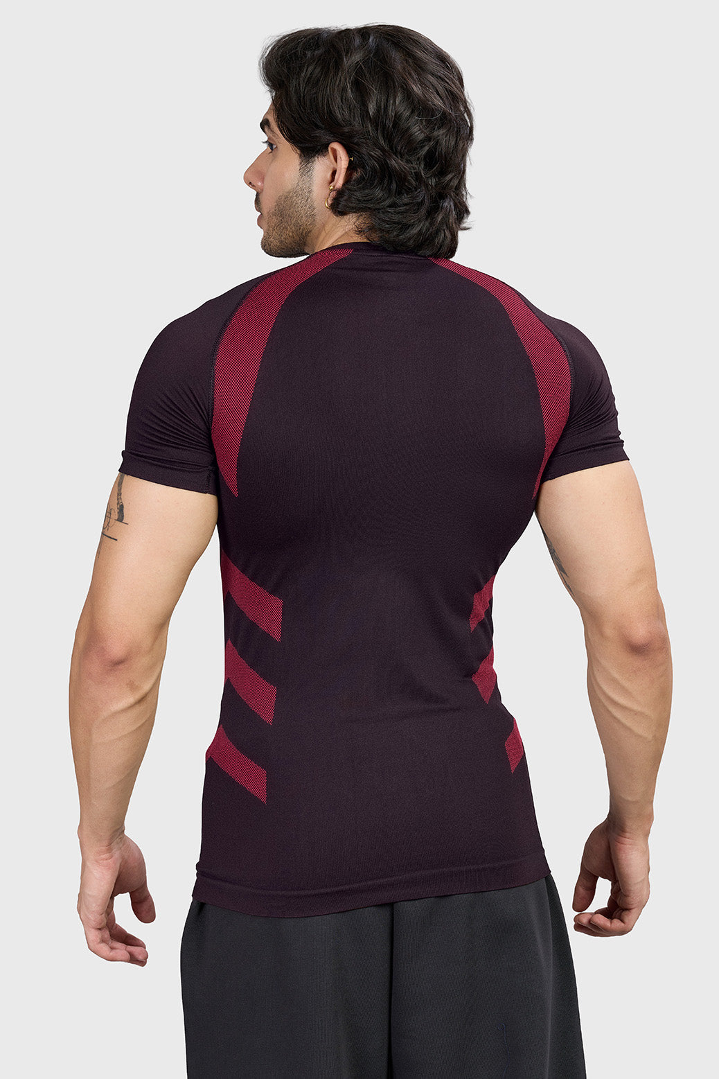 Flux Seamless T-shirt Black/Red