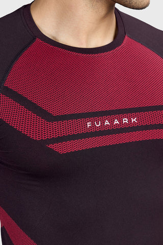 Flux Seamless T-shirt Black/Red
