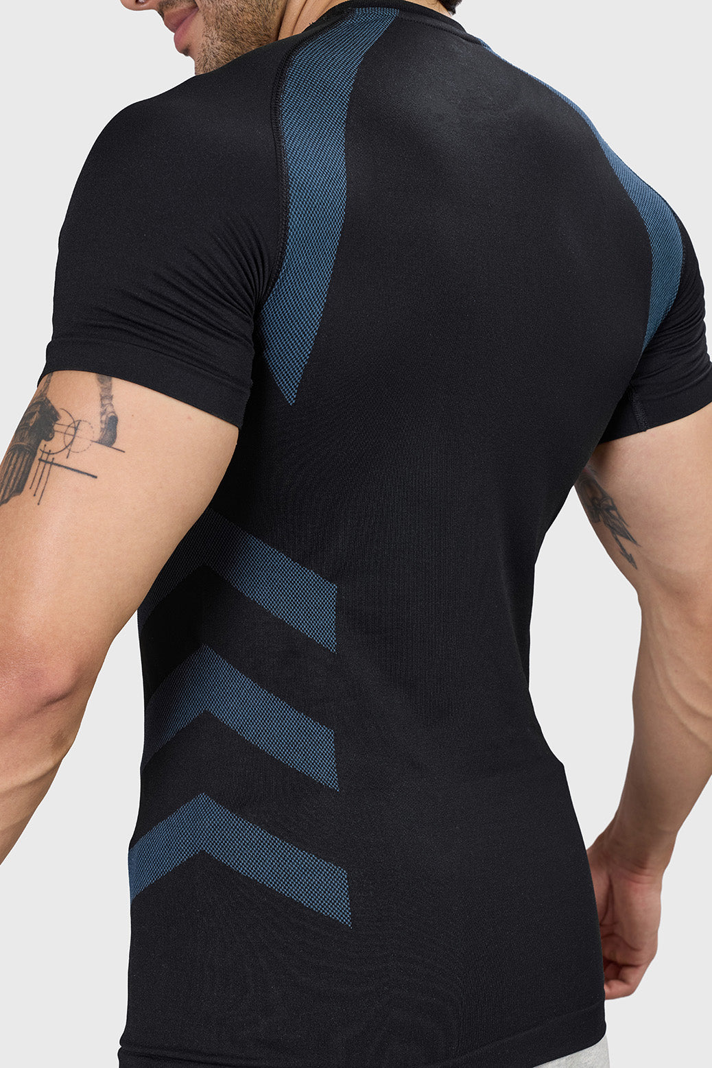 Flux Seamless T-shirt Black/Sea Green