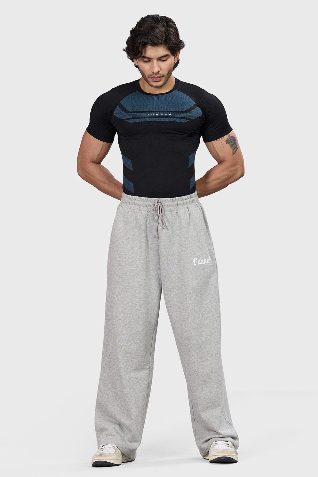 Flux Seamless T-shirt Black/Sea Green