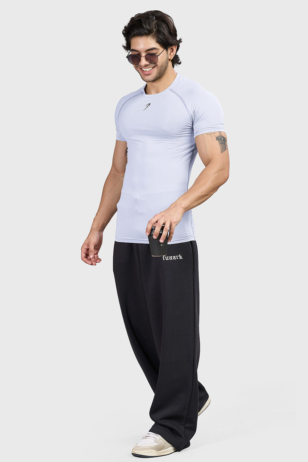 Forge Compression T-shirt Light Grey
