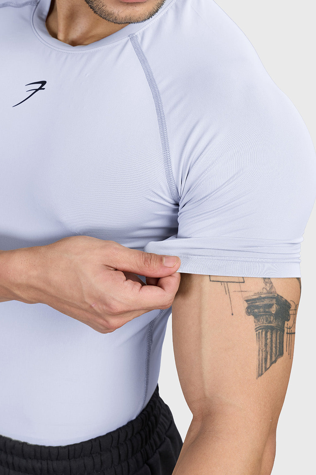 Forge Compression T-shirt Light Grey