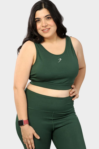 Active Full Support Sports Bra Green