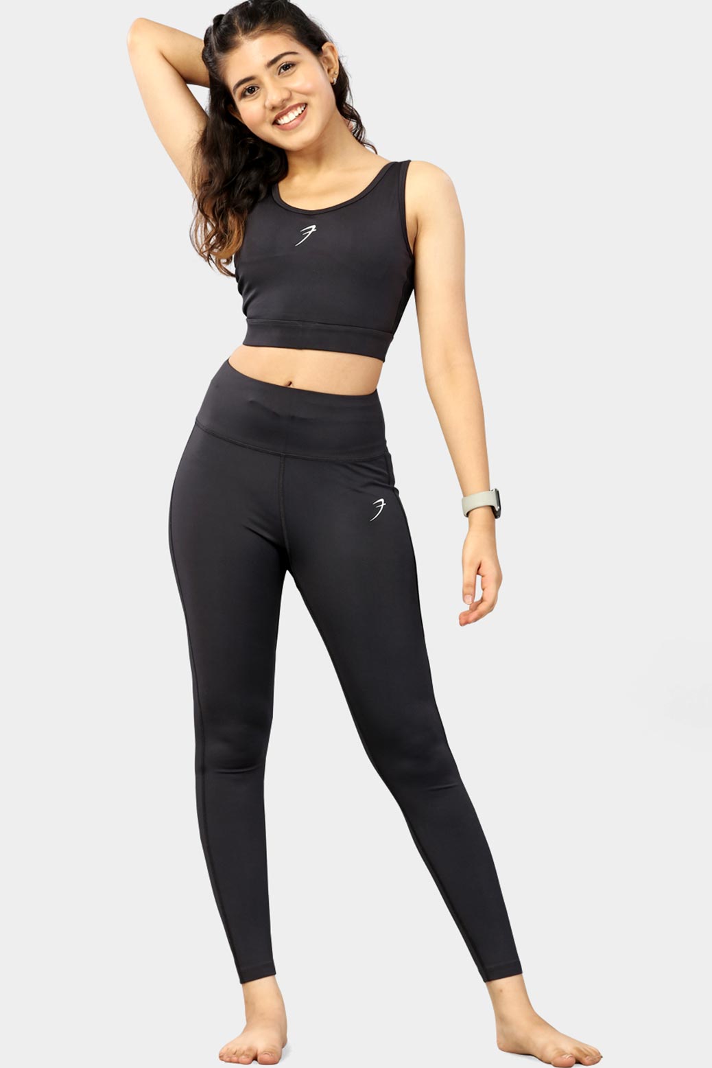Active Full Support Sports Bra Coal