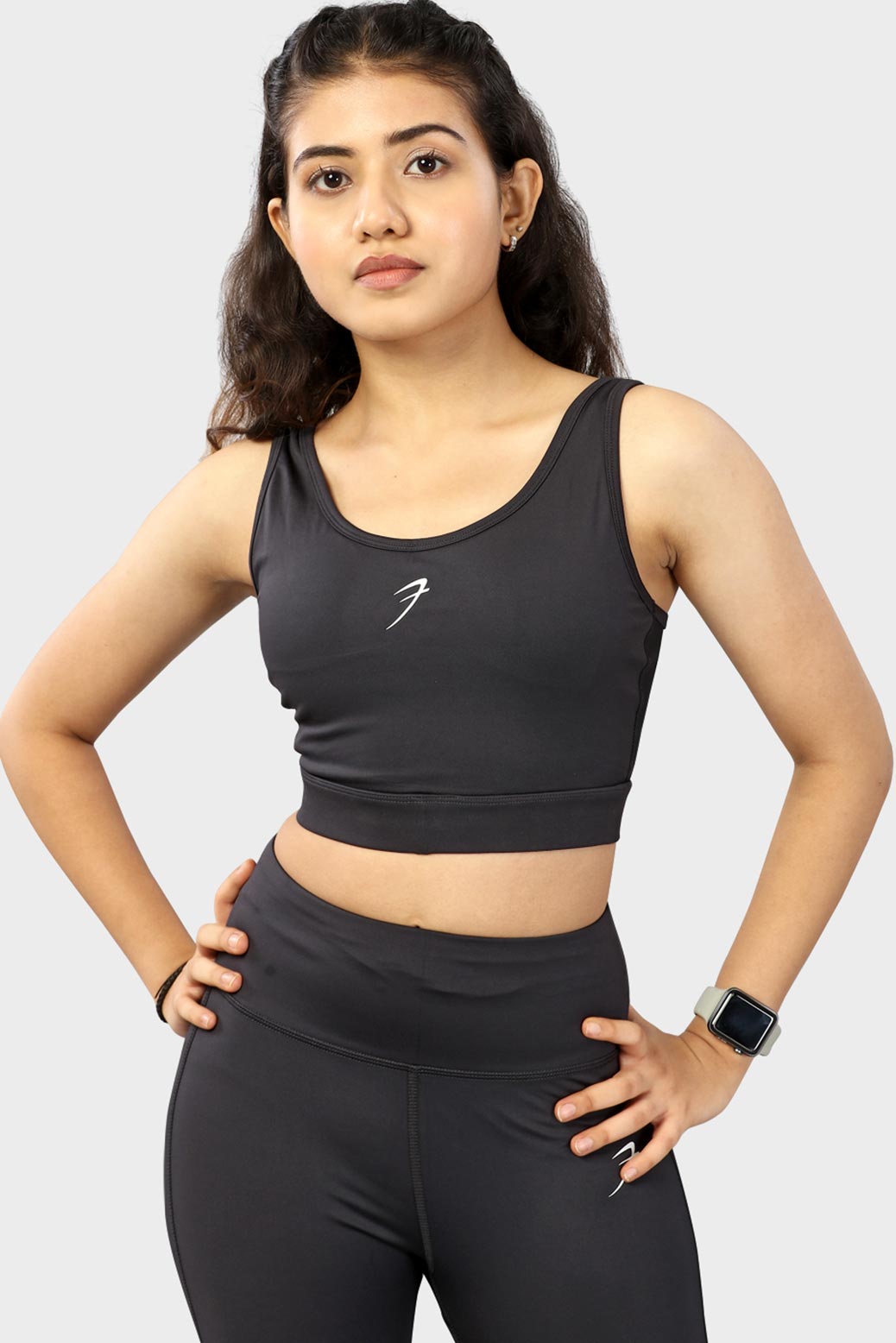 Active Full Support Sports Bra Coal