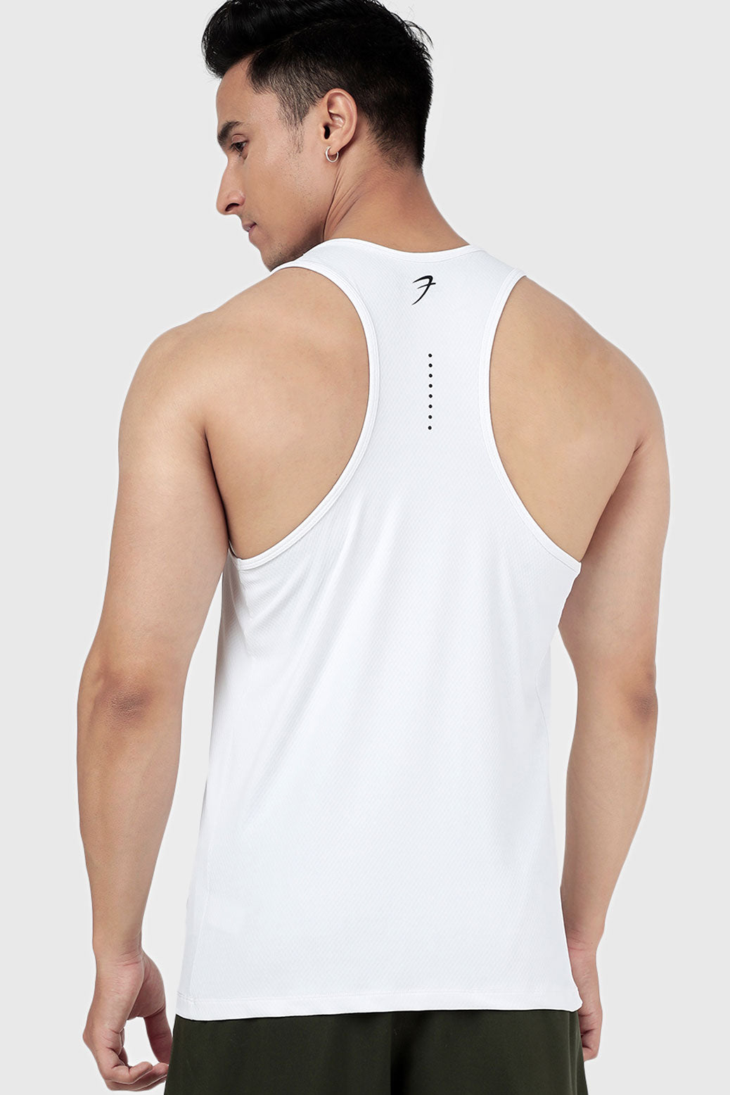 Aura Textured Tank White