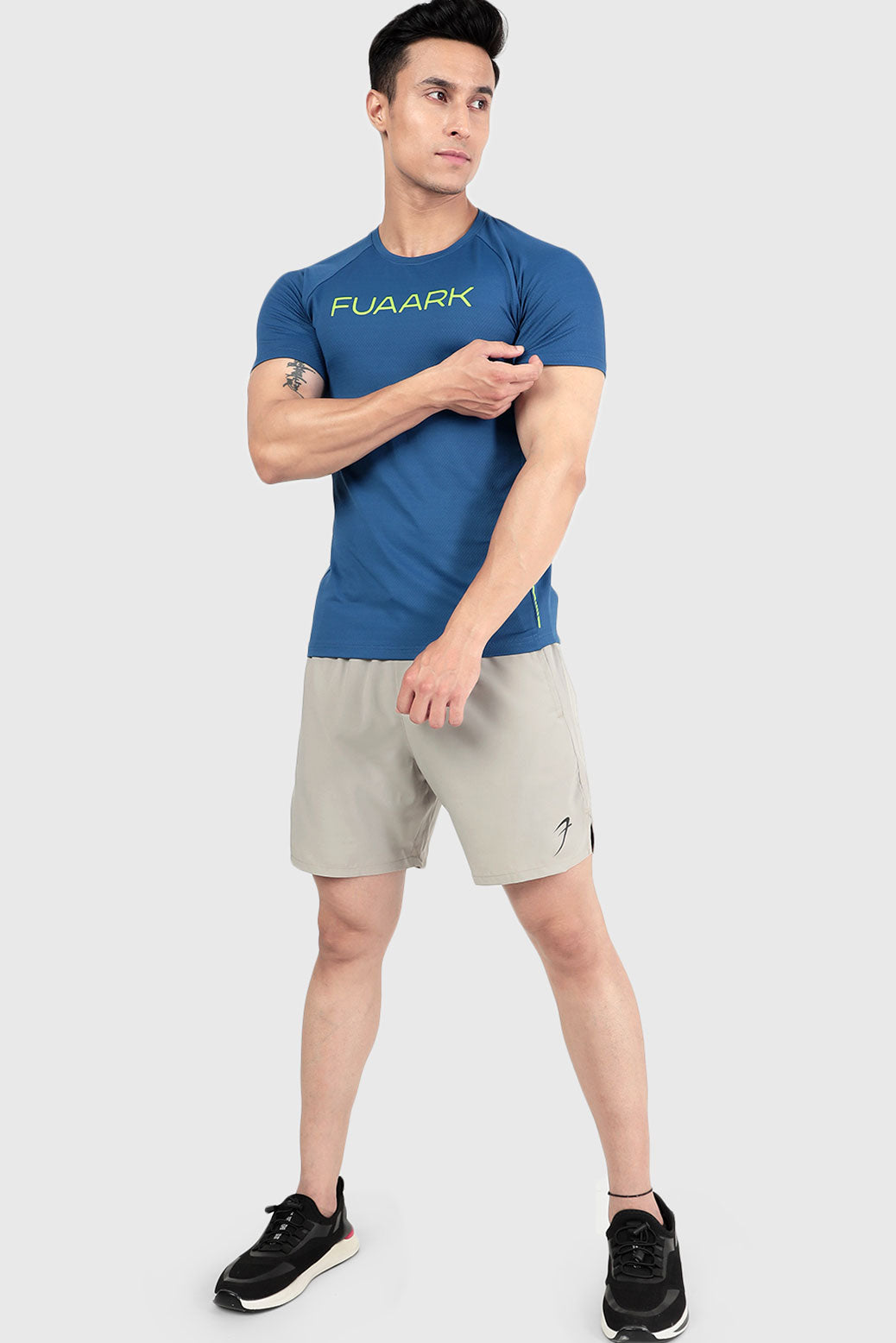Buy Aura Textured Tshirt Teal For Men Online at Fuaark – FUAARK