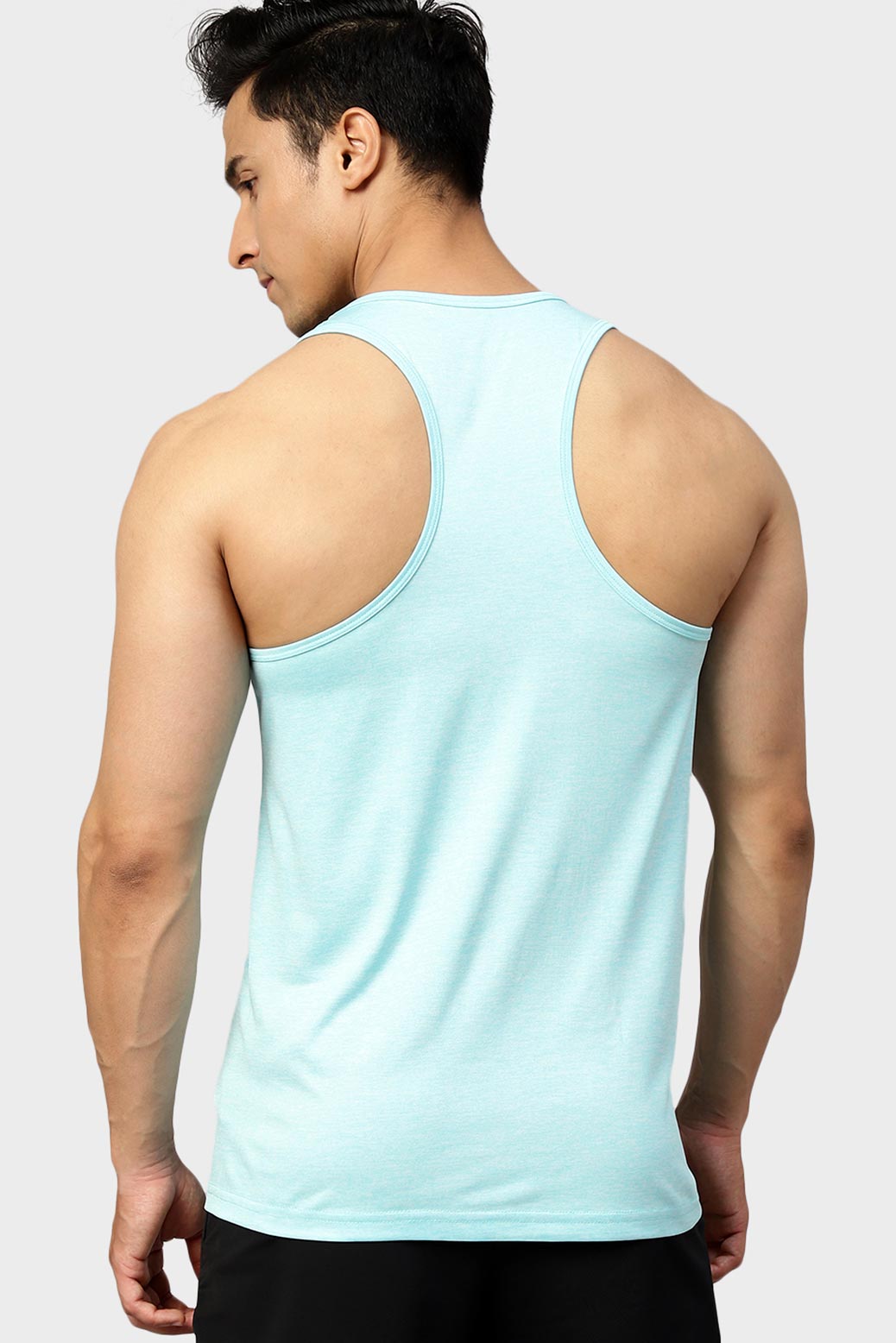 Bold Melange Tank Sky Blue