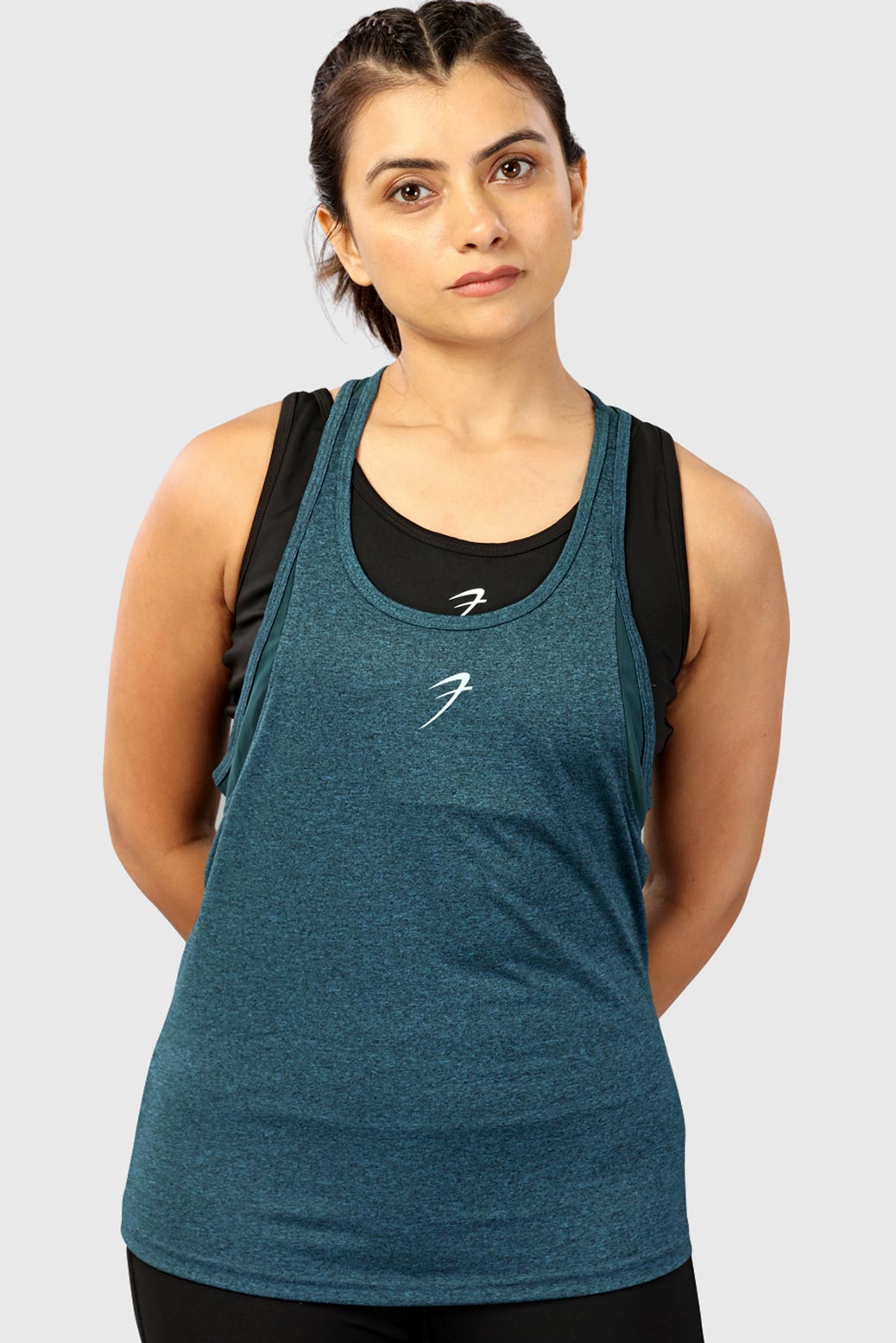 Bold Melange Tank Teal