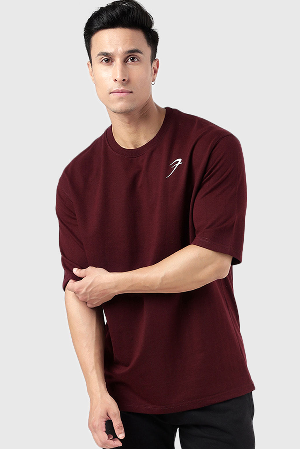 Classic Oversized Tshirt Maroon