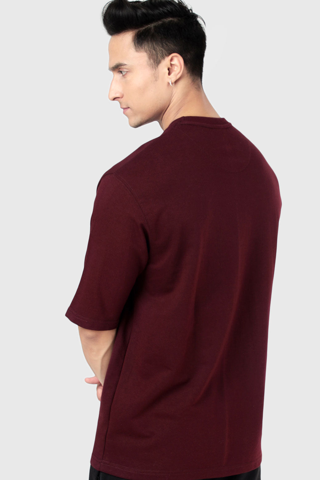 Classic Oversized Tshirt Maroon