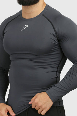 Compression Fullsleeves T-shirt Grey