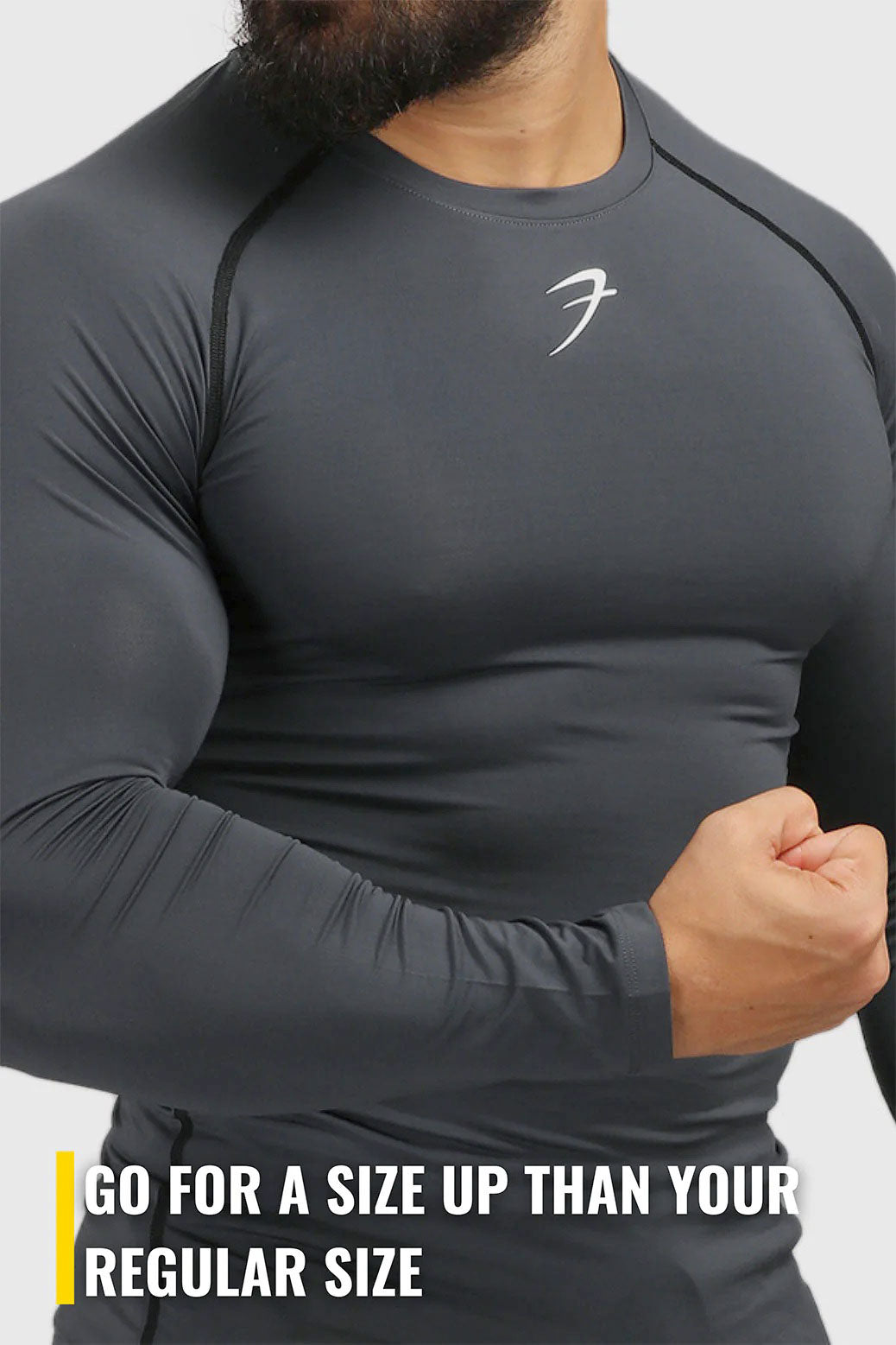 Compression Fullsleeves T-shirt Grey