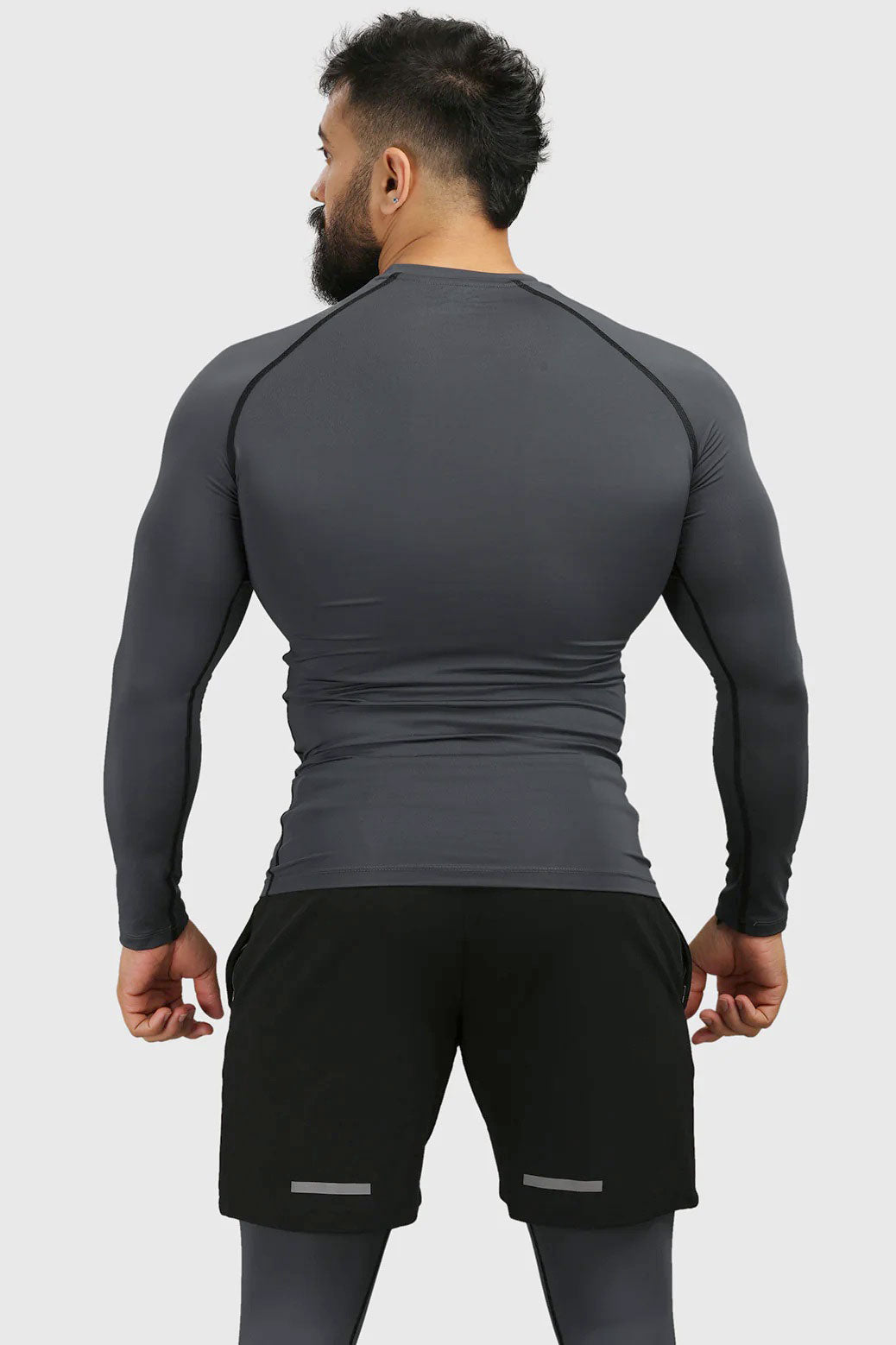 Compression Fullsleeves T-shirt Grey