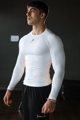 FUAARK Men's Full Sleeve Compression T-Shirt - Athletic Base Layer for  Fitness, Cycling, Training, Workout, Tactical Sports Wear