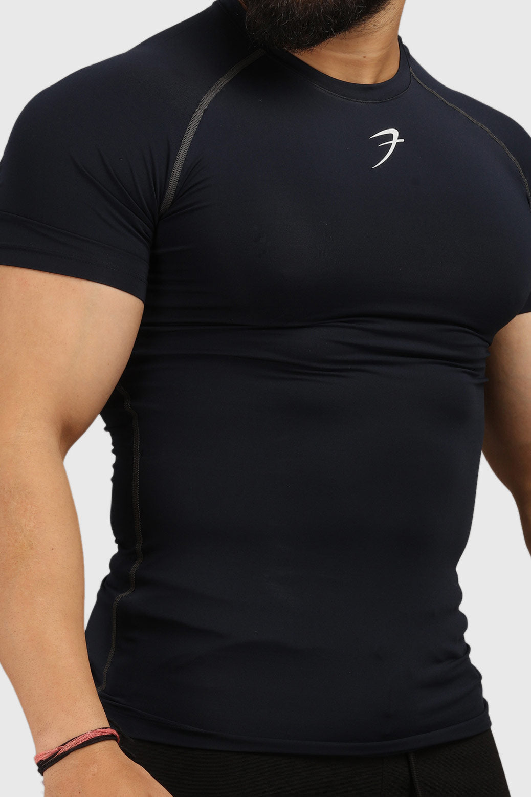 Buy Navy Compression Halfsleeves Tshirts for men online | Shop Navy ...