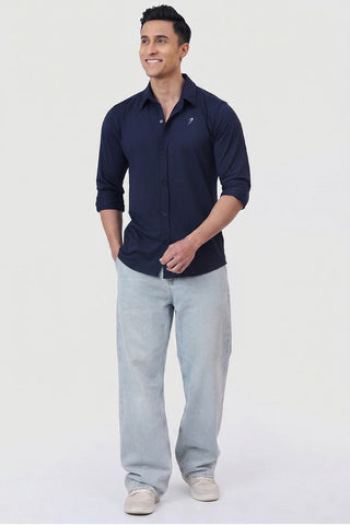 Aero Fullsleeves Shirt Navy