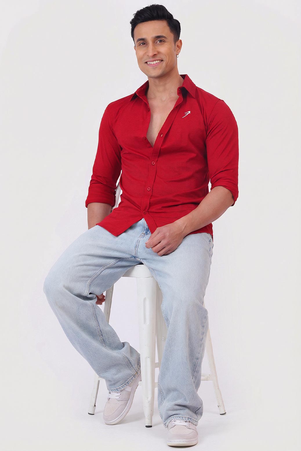 Aero Fullsleeves Shirt Deep Red