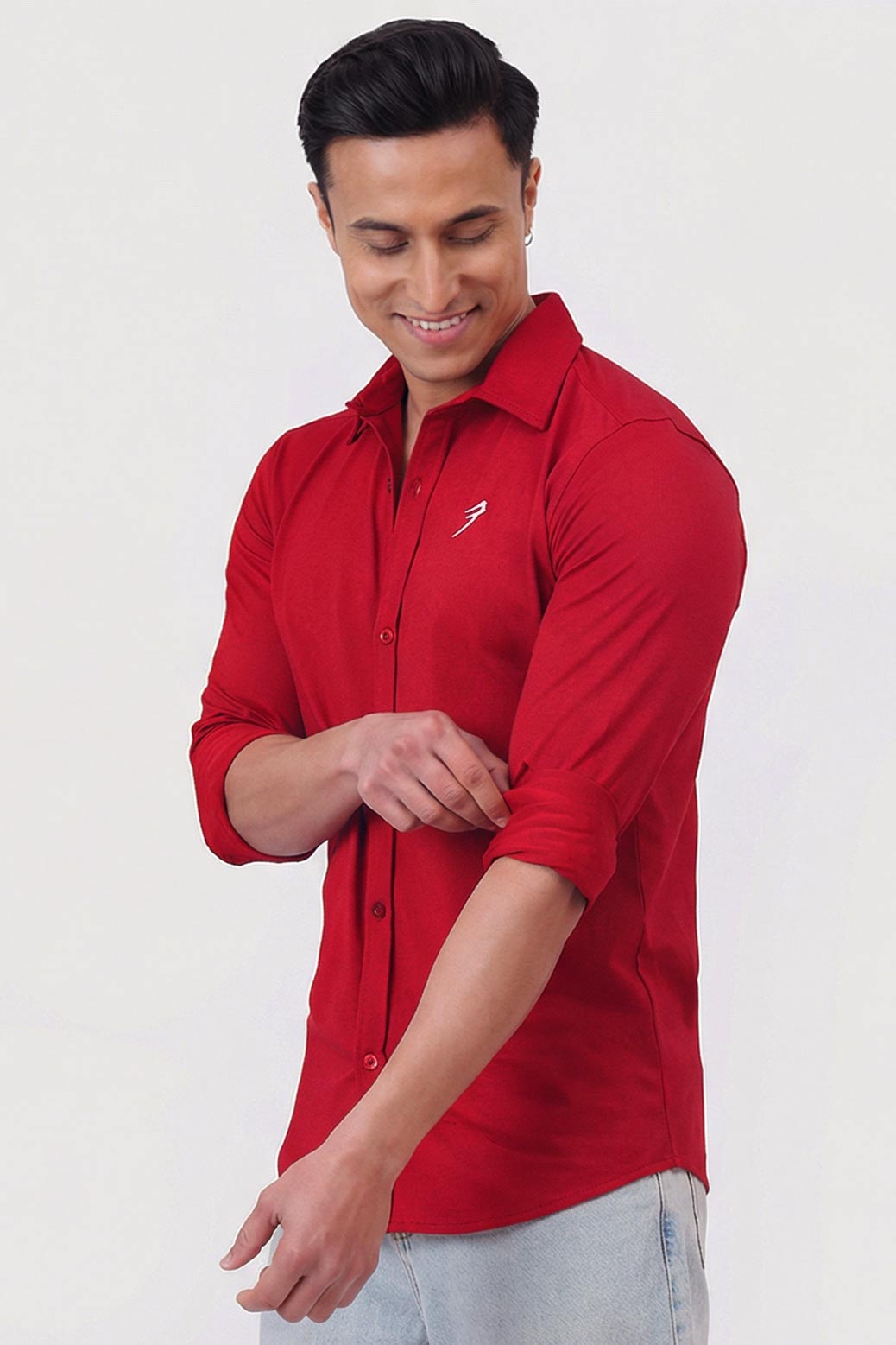 Aero Fullsleeves Shirt Deep Red