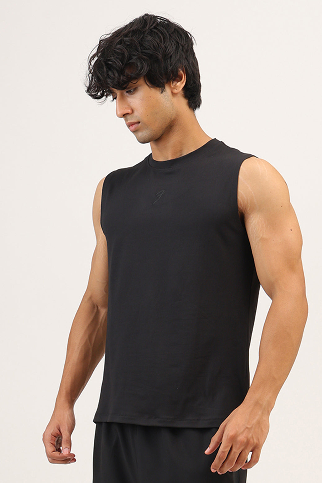 Essential Soft Muscle Tank Black