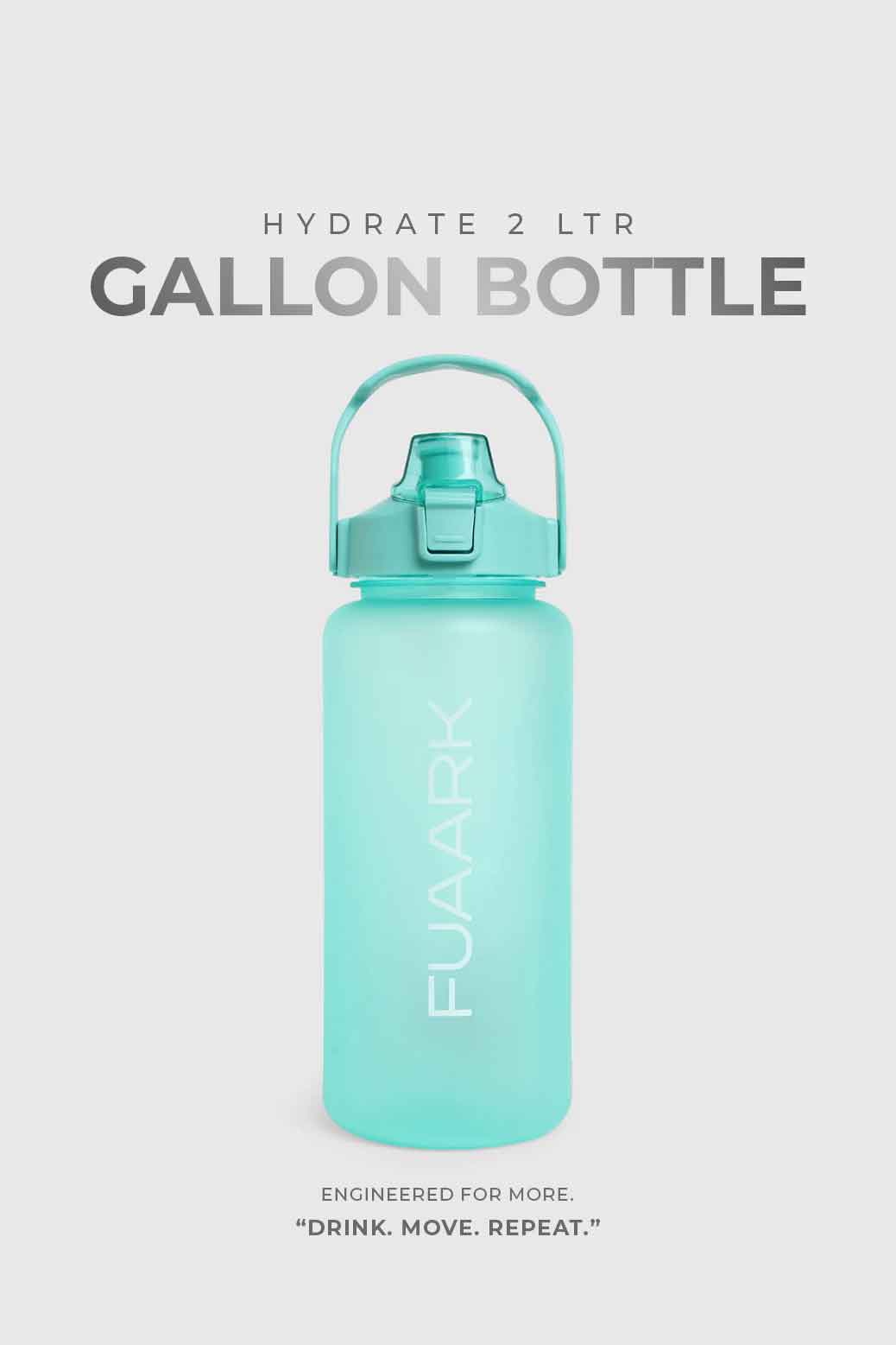 Hydrate 2 Ltr Gallon Bottle Light Green