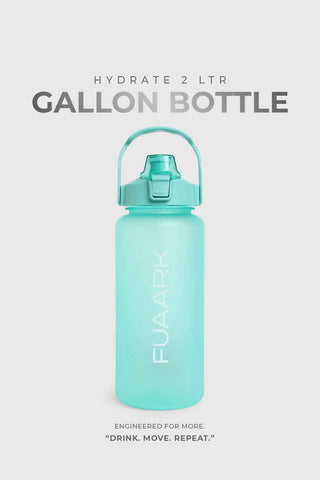 Hydrate 2 Ltr Gallon Bottle Light Green