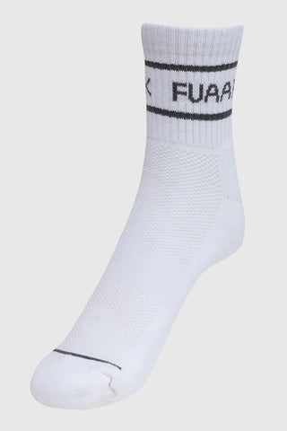 Legacy Quarter Socks White/Dark Grey