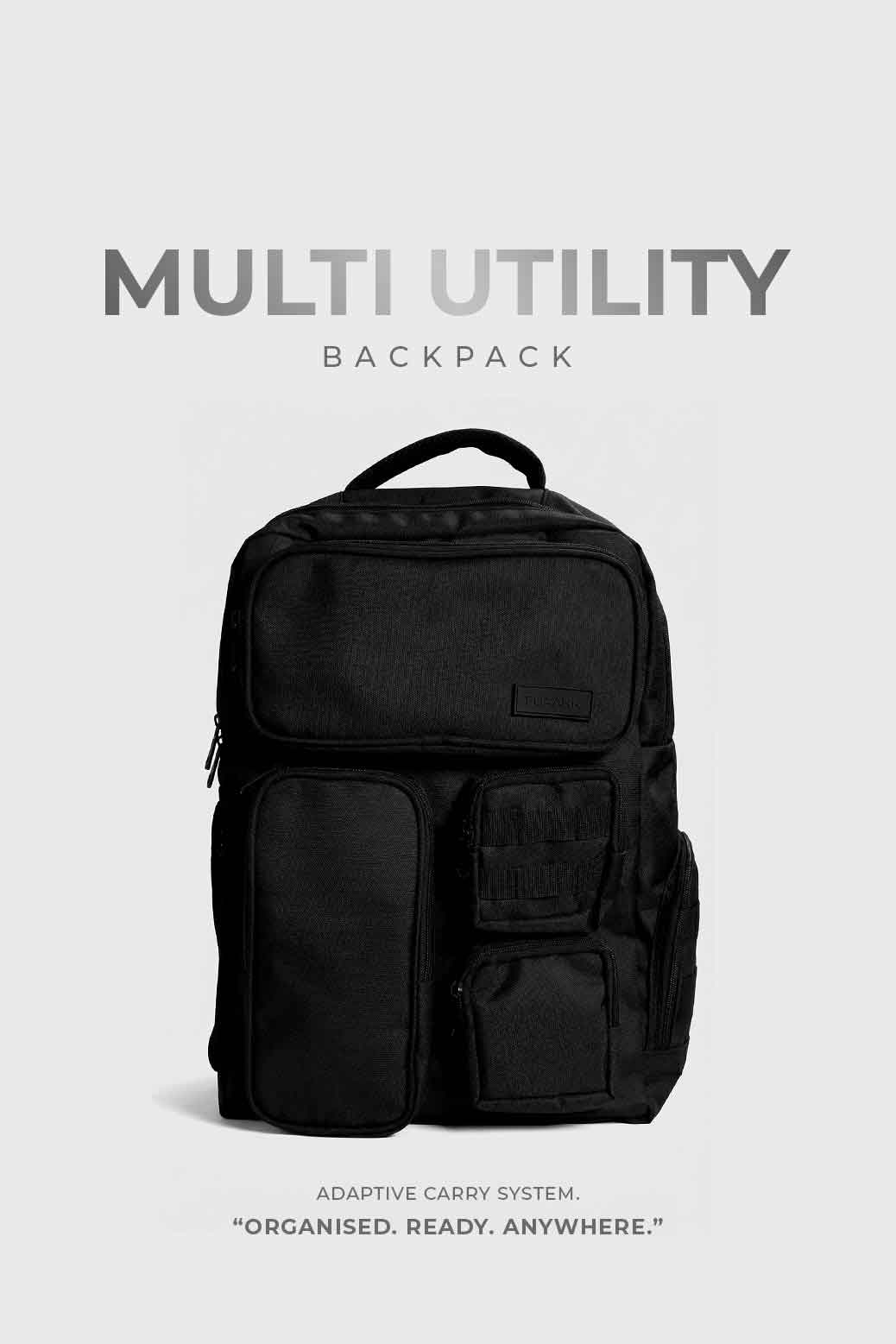 Multi Utility Backpack Black
