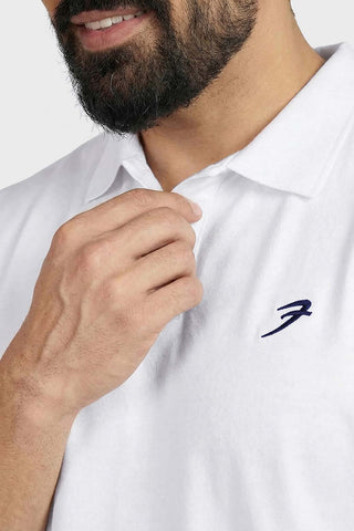 Noir Oversized Polo T-shirt White