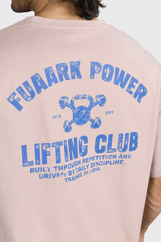 Power Oversized T-shirt Beige