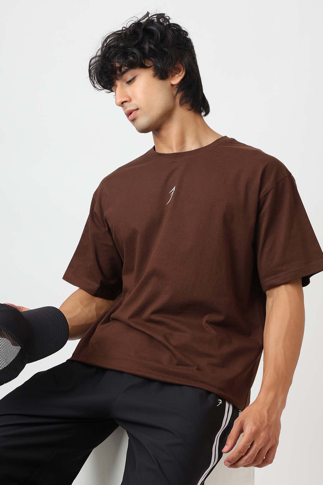 Power Oversized T-shirt Coffee