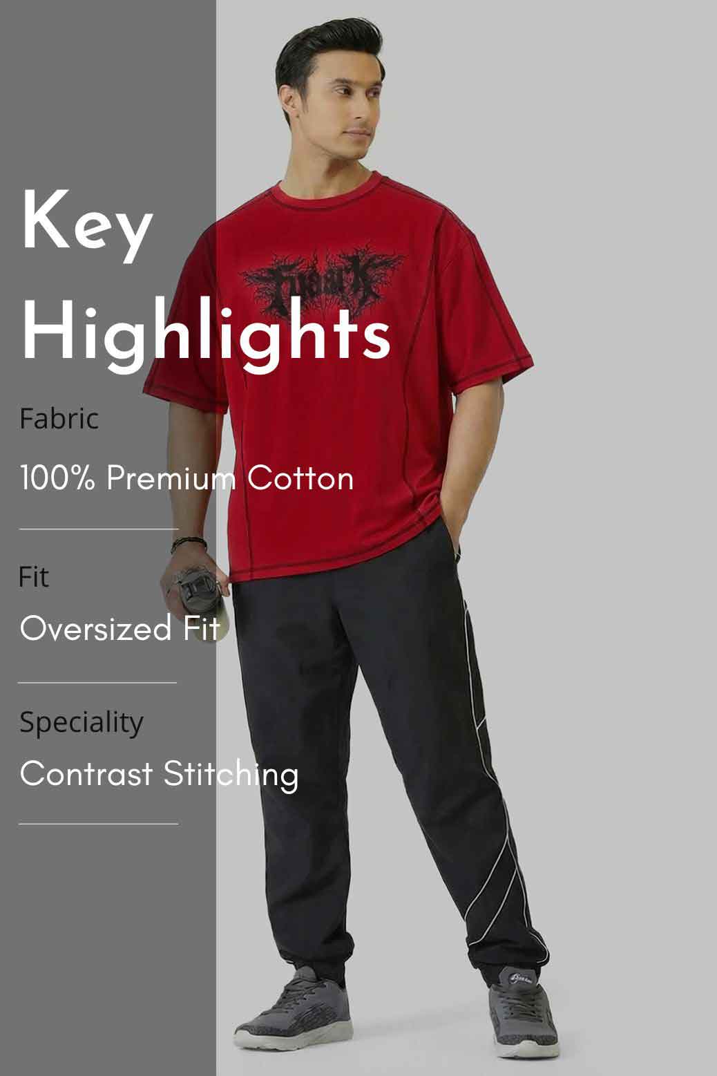 Primal Code Oversized T-shirt Red