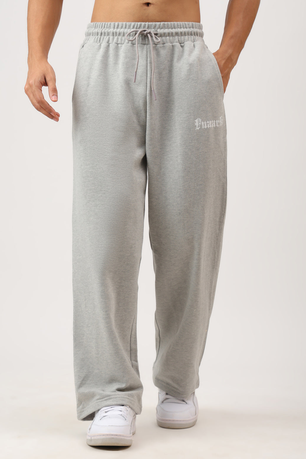 Recovery Straight Pants Melange Grey