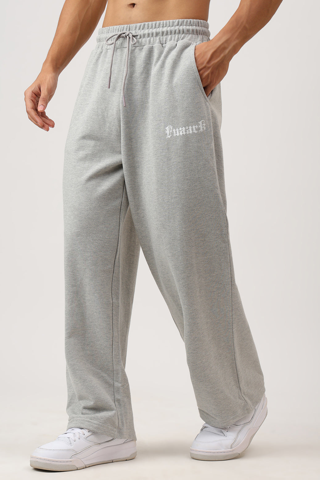 Recovery Straight Pants Melange Grey