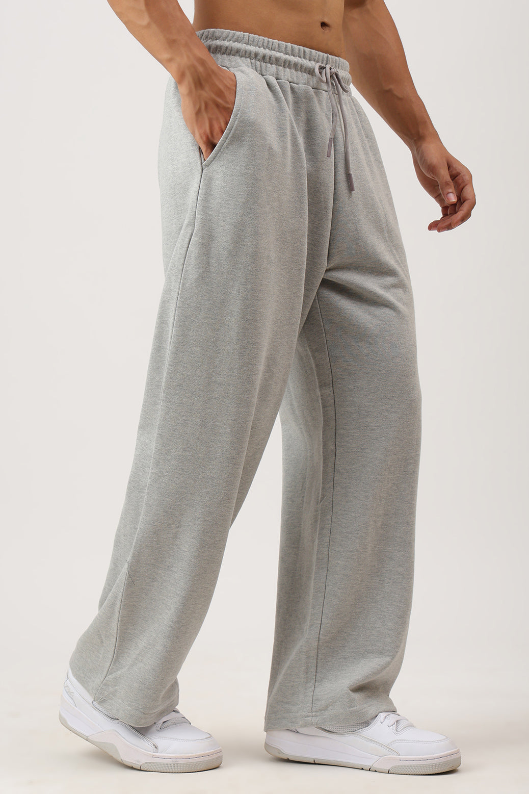 Recovery Straight Pants Melange Grey