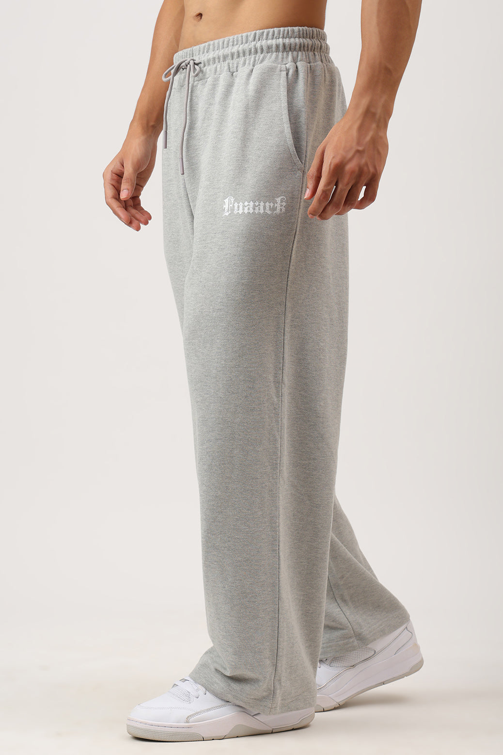 Recovery Straight Pants Melange Grey