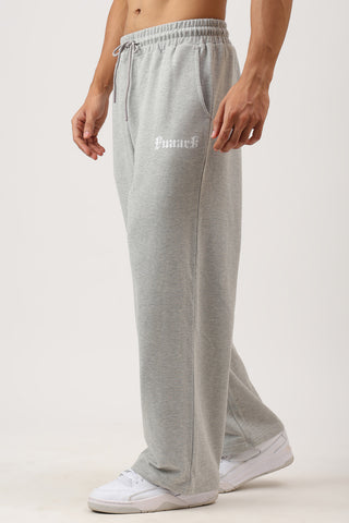 Recovery Straight Pants Melange Grey