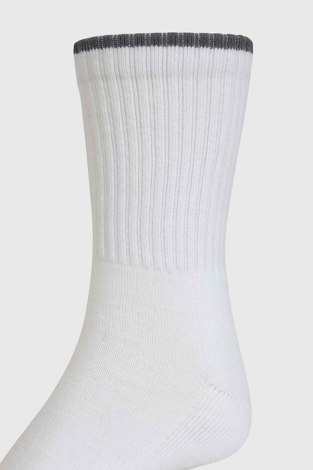 Revenge Crew Socks White/Grey