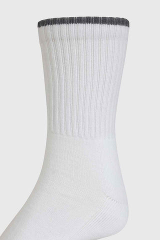 Revenge Crew Socks White/Grey
