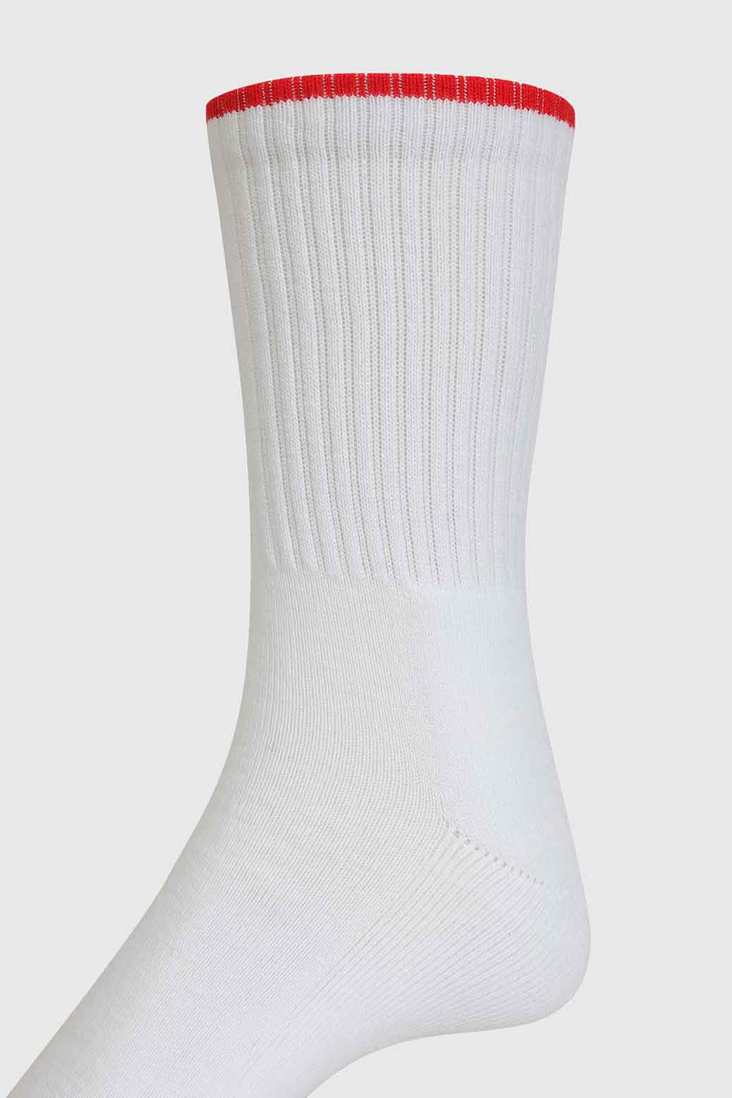 Revenge Crew Socks White/Red