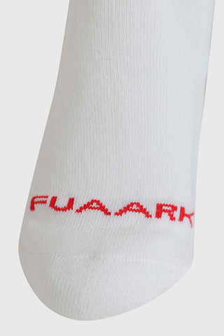 Revenge Crew Socks White/Red